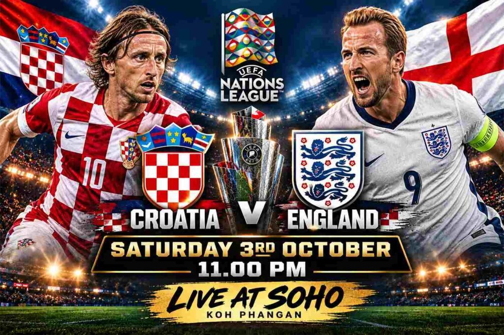 england v croatia soho sports bar koh phangan
